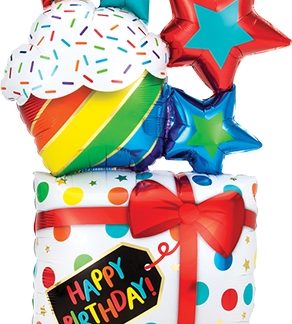 55" Stacked Birthday