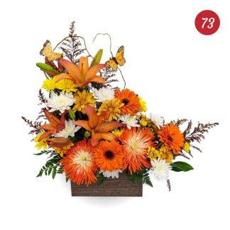 Sunburst Bouquet Basket