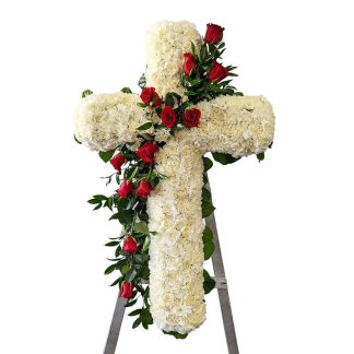 Large Cross with Rose Break